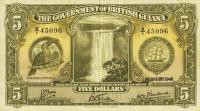 Gallery image for British Guiana p14b: 5 Dollars